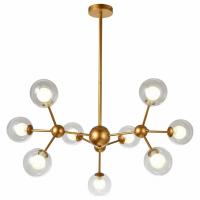 Люстра на штанге Natali Kovaltseva Venti VENTI 81422/8C GOLD SATIN